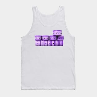 several rolls of purple tape with cute face Tank Top